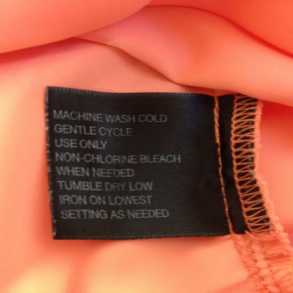 Mixit Woman's Blouse Top Sheer Peach Sleeveless Fancy Back Size M - Picture 10 of 11